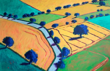 Naar Upton, 2024 (acryl op board)