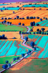 Naar Welland, 2024 (acryl op board)