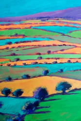 West Malvern #3 (detail), 2024 (acryl op board)