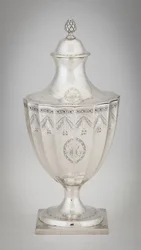 Suikerurn, c.1795 (zilver)