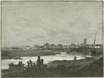 Cardiff vanuit het zuiden