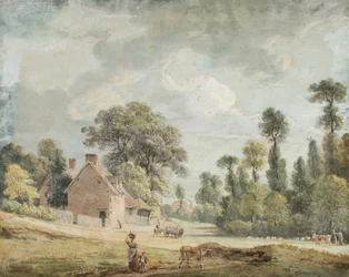 Uitzicht op Egham Hill