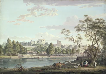 Windsor Castle, vanaf de overkant van de Theems