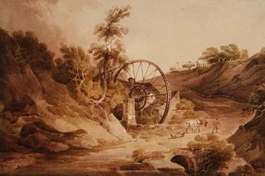 Groot wiel bij Broseley