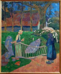 La barrière fleurie, Le Pouldu, Finisterre (schilderij op doek)