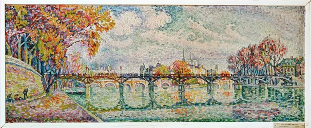 Le Pont des Arts, Parijs (schilderij op doek)