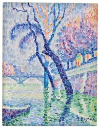 Pont des Arts, Overstroming, 1930