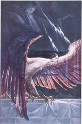 Ariel als een harpij, illustratie uit De Storm, 1908