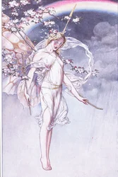 De Koningin van de hemel, wiens waterige boog en ik, blijft deze verlaten, illustratie uit De Storm, 1908