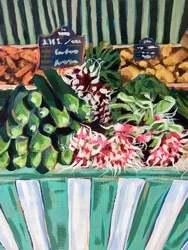 Verse groenten van de markt