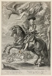 Ferdinand van Oostenrijk te paard