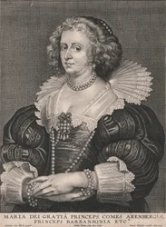 Maria dei Gratia Princeps, Comes Arenbergiæ, Princeps Barbansonia enz.