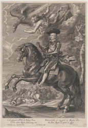 Portret van Kardinaal-Infant Ferdinand van Oostenrijk te Paard