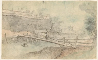 Een Boomstam als Bruggetje over een Rivier