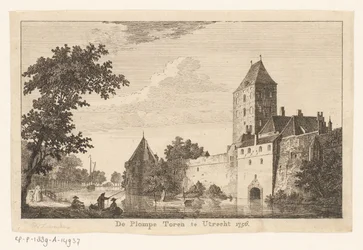 Gezicht op de Plompe Toren te Utrecht, 1756