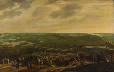 Het verslagen Spaanse garnizoen verlaat 