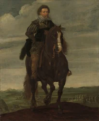 Prins Frederik Hendrik te paard