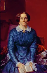 Portret van Elizaveta Petrovna Zhdanova (1818-55) 1846-47