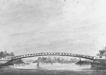 De Bovenbrug over de Schuylkill, Philadelphia—Lemon Hill op de Achtergrond, 1811-ca. 1813