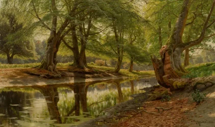 P. Mönsted, lentedag bij de bosbeek