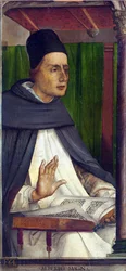 Sint-Albertus de Grote (1205-1280) (Albertus Magnus, Albrecht van Bollstädt, Albert van Keulen), formaat: 116x53, ca. 1473-1475, Galleria nazionale delle Marche, Urbino