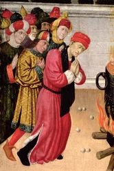 Een groep trouwe bekeerlingen (detail)