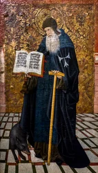 Heilige Antonius Abt (tempera op hout)