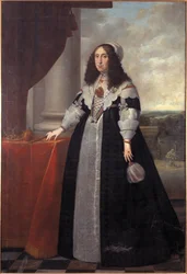 Portret van aartshertogin Cecilia Renata van Oostenrijk (1611-1644), koningin van Polen, door Danckers de Rij, Peeter (c. 1605-1661)