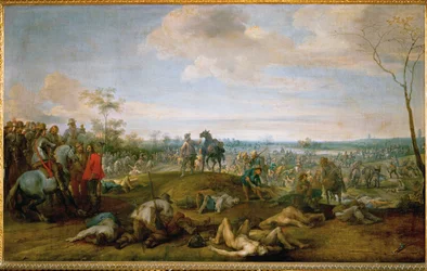 Een cavalerie-eenheid (schilderij op doek)