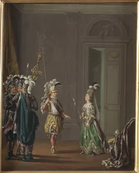 Gustav III van Zweden en Ulrika Eleonora von Fersen, door Hillestroem, Pehr