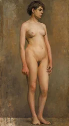 Naakt vrouwelijk model