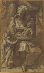 De Heilige Familie met de Jonge Johannes de Doper