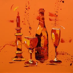 Stilleven in oranje