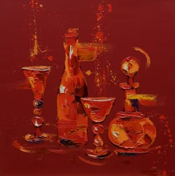 Stilleven in rood