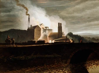 Industrielandschap, Wales, 19e eeuw