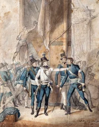 Prins Karel XIII van Zweden bij de slag van Hogland op 17 juli 1788