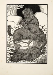 Taakverdeling, uit Honderd anekdotes van dieren, pub. 1924