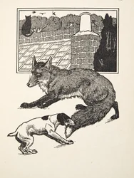 Vossenjacht, uit Honderd anekdotes van dieren, pub. 1924