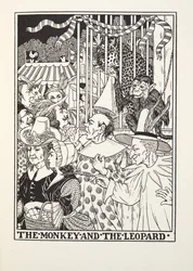 De Aap en de Luipaard, uit Fontaine Fabels, uitgegeven 1905