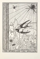 De Spin en de Zwaluw, uit Fontaine Fabels, uitgegeven 1905