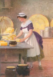 Illustratie voor Adam Bede door George Eliot (kleurenlitho)