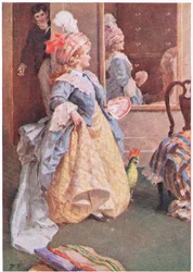 Ze wandelde ernstig heen en weer, uit Little Women gepubliceerd door Associated Newspapers Limited