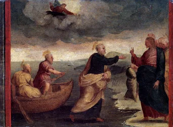 De roeping van de heiligen Petrus en Andreas (detail)