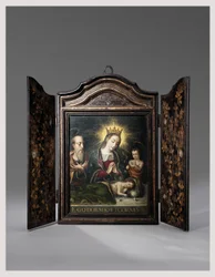 Een Draagbaar Christelijk Heiligdom (Seigan) in opdracht van de Portugese Jezuïeten