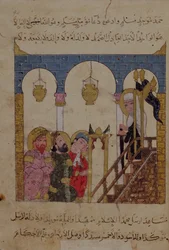 Abu-Zayd predikend in de moskee van Samarkand uit 