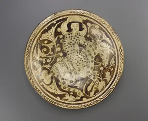 Schaal, Kashan regio, Iran, Saljuq dynastie, laat 12e-begin 13e eeuw