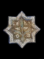Achtpuntige stertegel, Sultanabad, Iran, Il-Khanid-dynastie