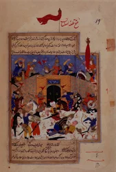 Verovering van Isfahan door Timur, uit de 