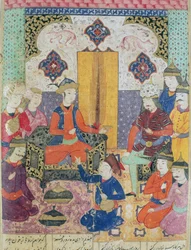 Illustratie uit de Shahnama (Boek der Koningen) door Abul-Qasim Manur Firdawsi (ca. 934-ca. 1020) 1619