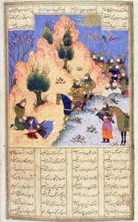 Iskandar Troost de Stervende Dara, uit Firdawsis Shanaman, ca. 1440-45